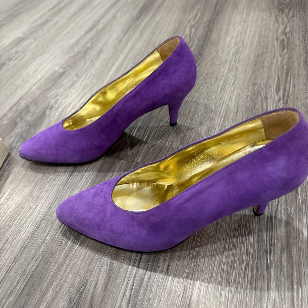 Elegant Purple Pancaldi Women's Heels
